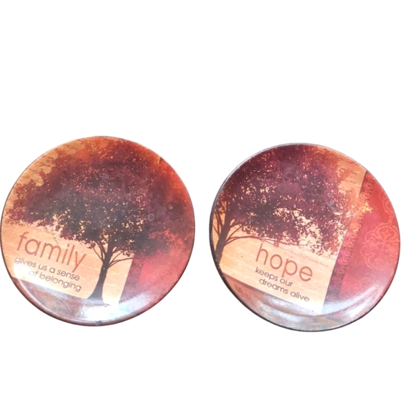 Inspirational Tree Wall Plaques Trinket Plates - Picture 1 of 4